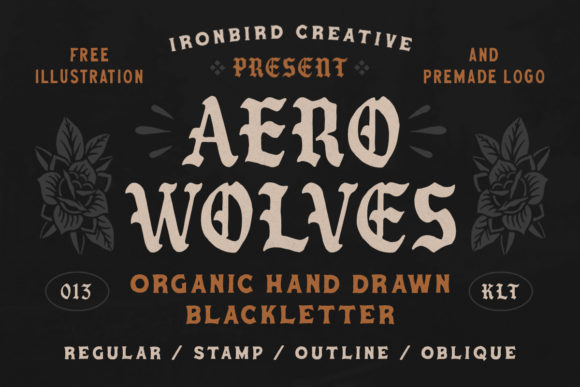 Aero Wolves: A Bold Blackletter Typeface for Makers and Sellers