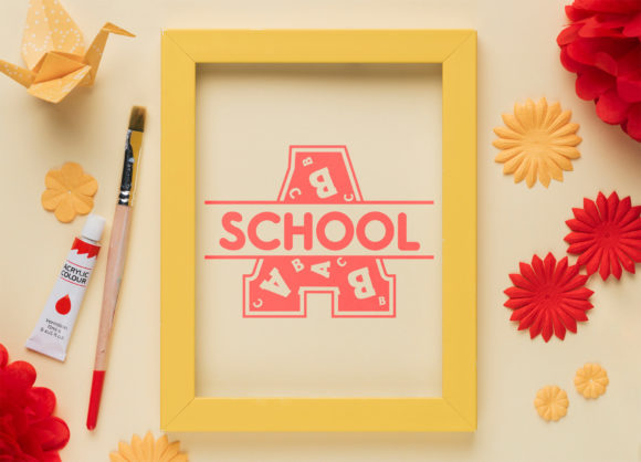 Back to School Monogram Font: A Playful Typeface for Digital Design