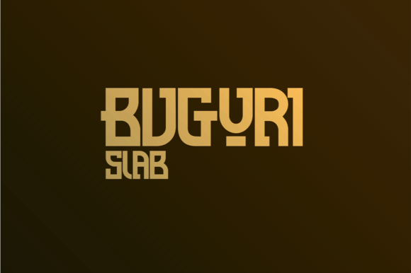 Buguri Font: A Slab Serif for Crafters Who Demand Bold Typography