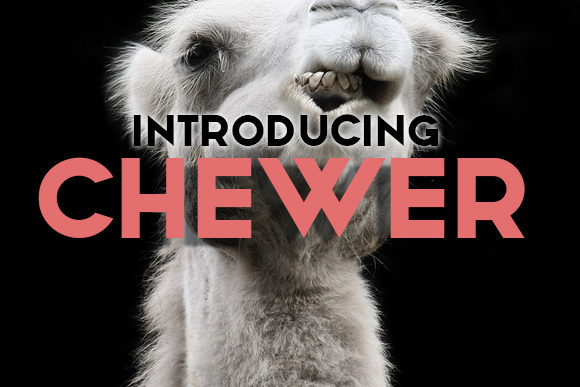 Chewer Font: A Bold and Simple Typeface for Craft Projects