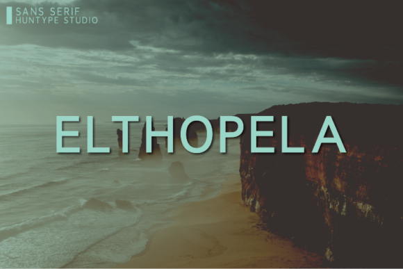 Elthopela: A Bold, Modern Typeface for Impactful Marketing