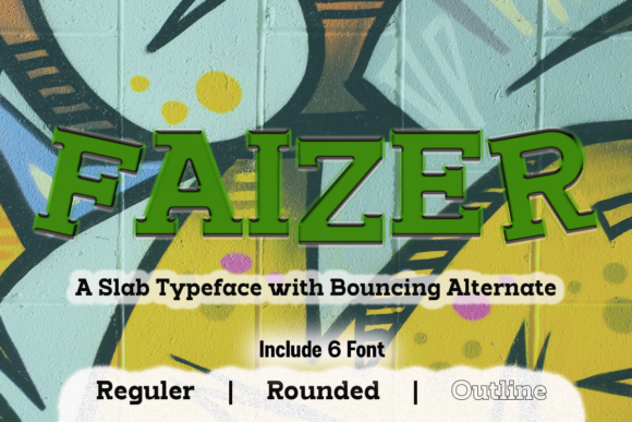 Faizer: A Bold Slab Serif Font for Editorial Design
