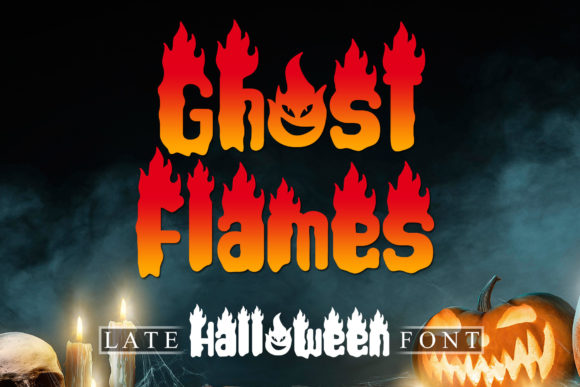 Ghost Flames Typeface: Bold Typography for Spooky Marketing Campaigns