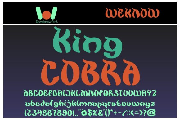 King Cobra Font: A Bold Typeface for Daring Creations