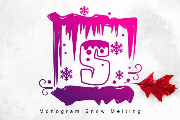 Monogram Snow Melting Font: A Creative Tool for Marketers and Designers