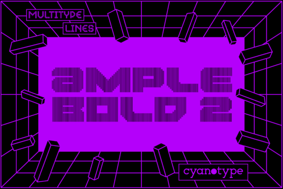 MultiType Lines Ample Bold 2: A Distorted Delight for Editorial Design
