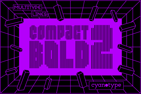 MultiType Lines Compact Bold 2: A Trendy Font for Business Branding