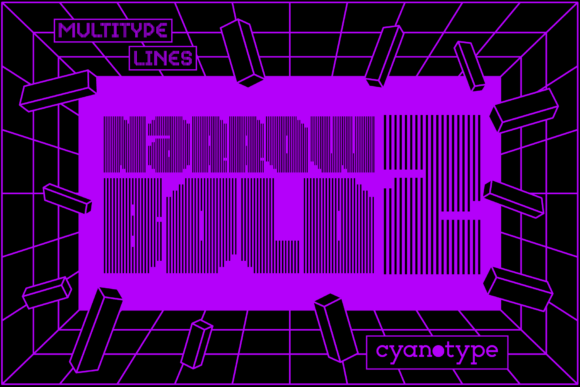 MultiType Lines Narrow Bold 2: A Pixel Font with Craft Appeal