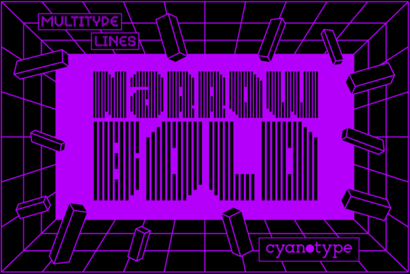 MultiType Lines Narrow Bold: A Pixel Font That Elevates Your Brand’s Visual Edge