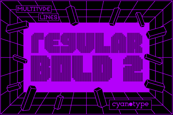 MultiType Lines Regular Bold 2: A Pixel Font for Creative Editorial Design