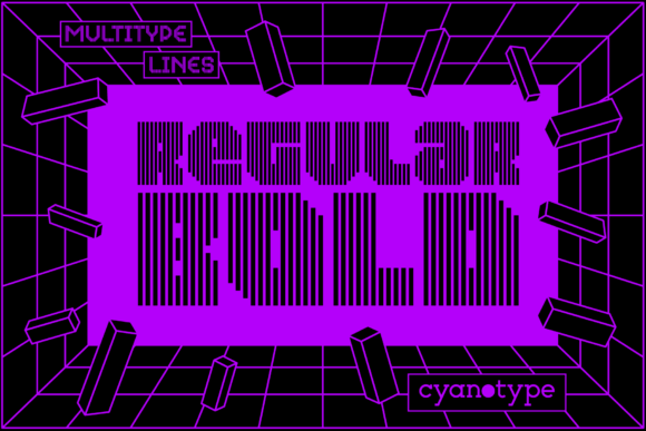MultiType Lines Regular Bold: A Typeface That Turns Heads in Campaigns