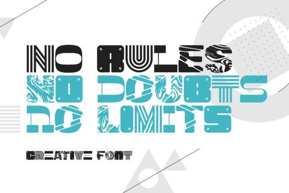 No Rules Font: A Wildly Creative Typeface for Branding Projects
