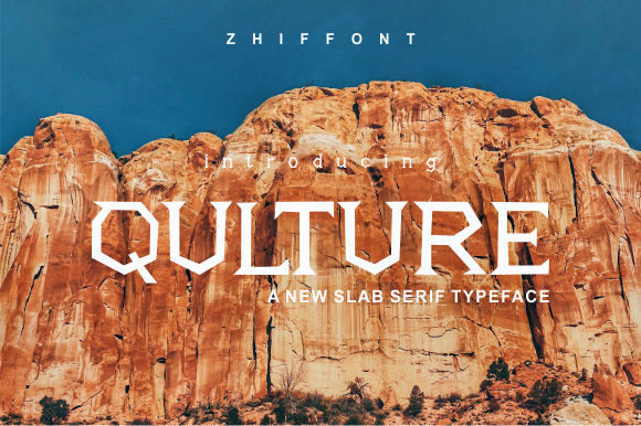 Qulture: A Slab Serif Font for Bold Editorial Design