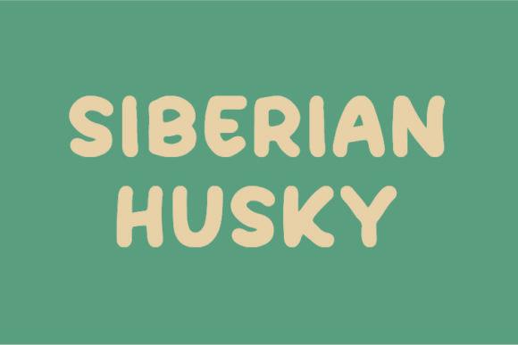 Siberian Husky Font: A Polished Touch for Your Brand