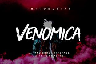 Venomica: A Script Font with Edge and Elegance